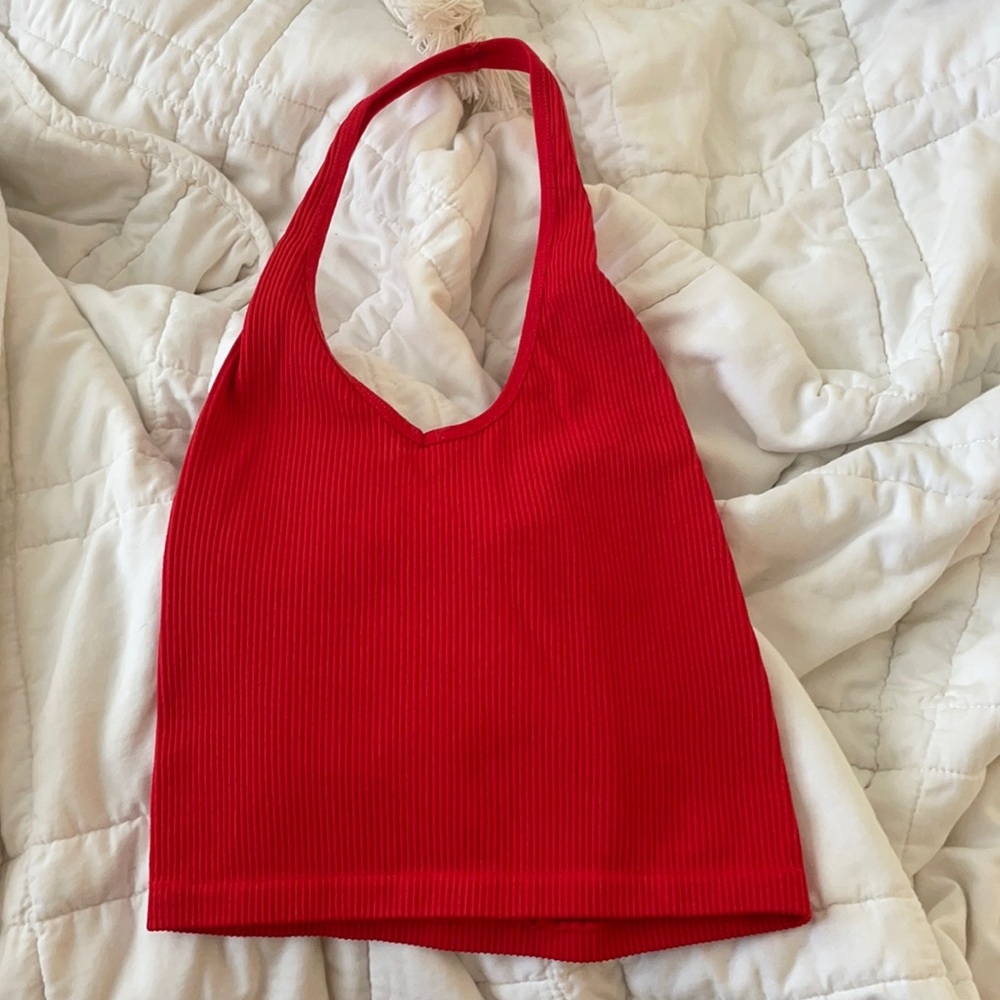 Urban Outfitters Red Scoop-neck Tank